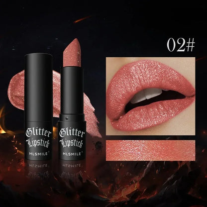 7 Colors Diamond Matte Lipstick Non-stick Cup Flash