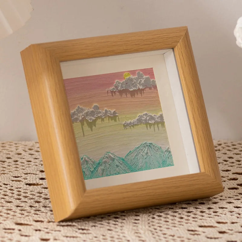 Oil painting stick picture frame pendulum table