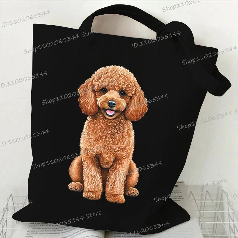 Animal Dog Series Canvas Tote Bag