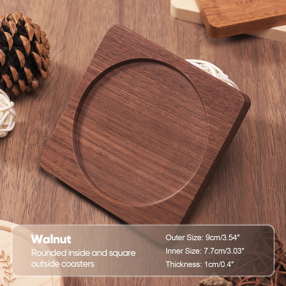 Wood Coasters Beech Coasters Heat Resistant