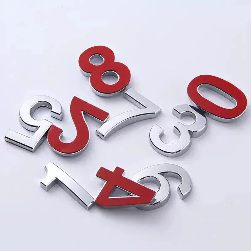 5/7CM Silver House Digital Number 0-9 Letter