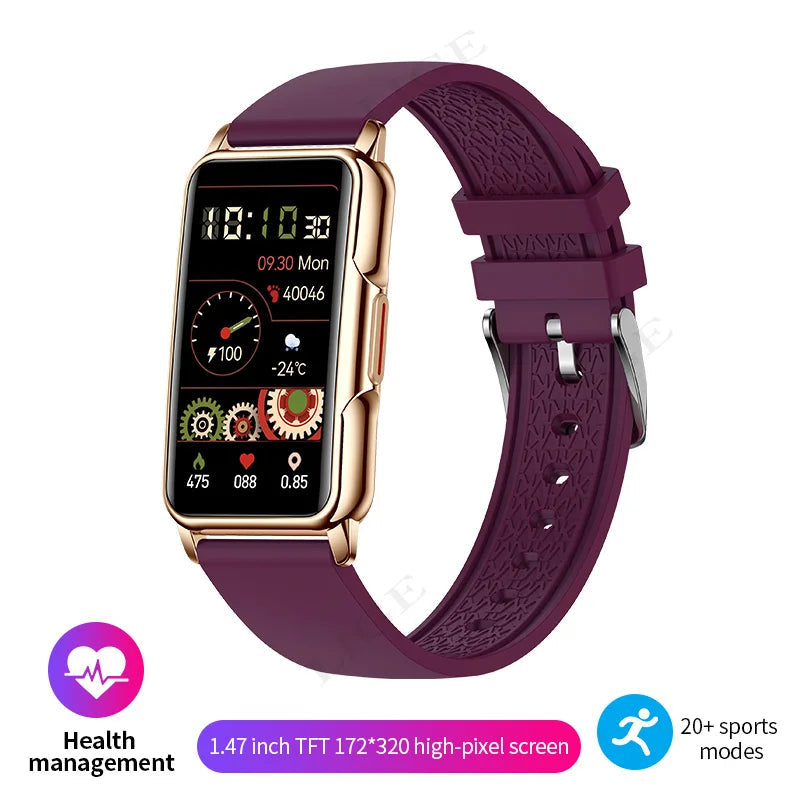 LIGE Smart Watch 1.47-inch Full Touch Screen Sports Fitness Tracker Waterproof