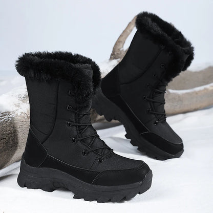 Winter Snow Waterproof Non-Slip Warm Northeast-Style Large Cotton  Boots