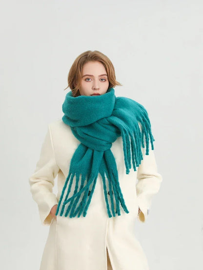 Cashmere Warm Solid Pashmina Blanket Wraps