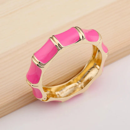 Hip Hop Drip Oil Cuff Geometric Bracelet