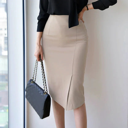 Bodycon High Waist Casual Split Skirt