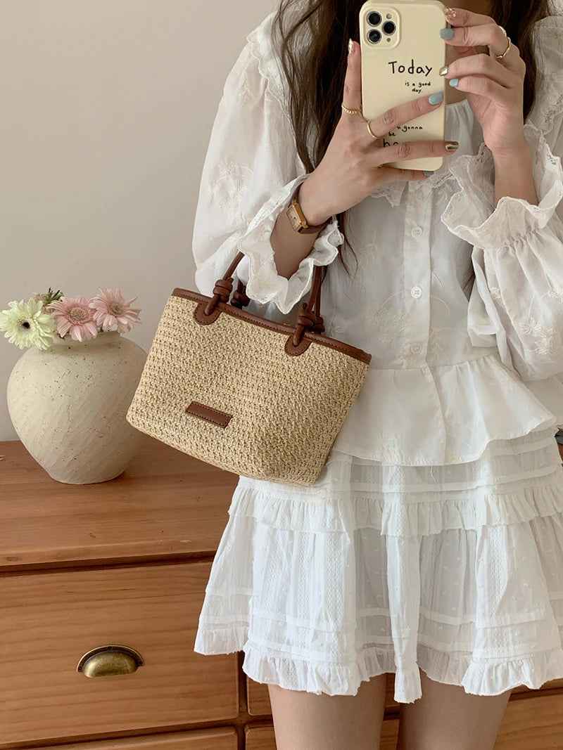 Straw Basket Woven bags
