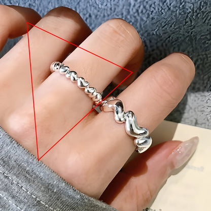 925 Sterling Silver Sparckling Moonstone Minimalist Handmade Ring