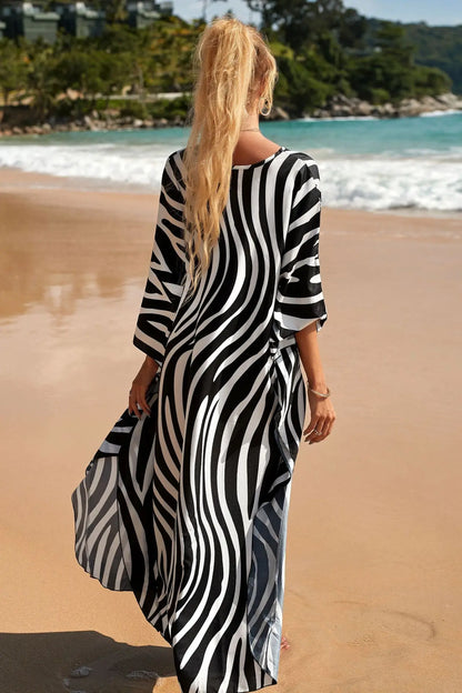 Kaftan Swimsuit Cover Up Oversized Long Beach Dress
