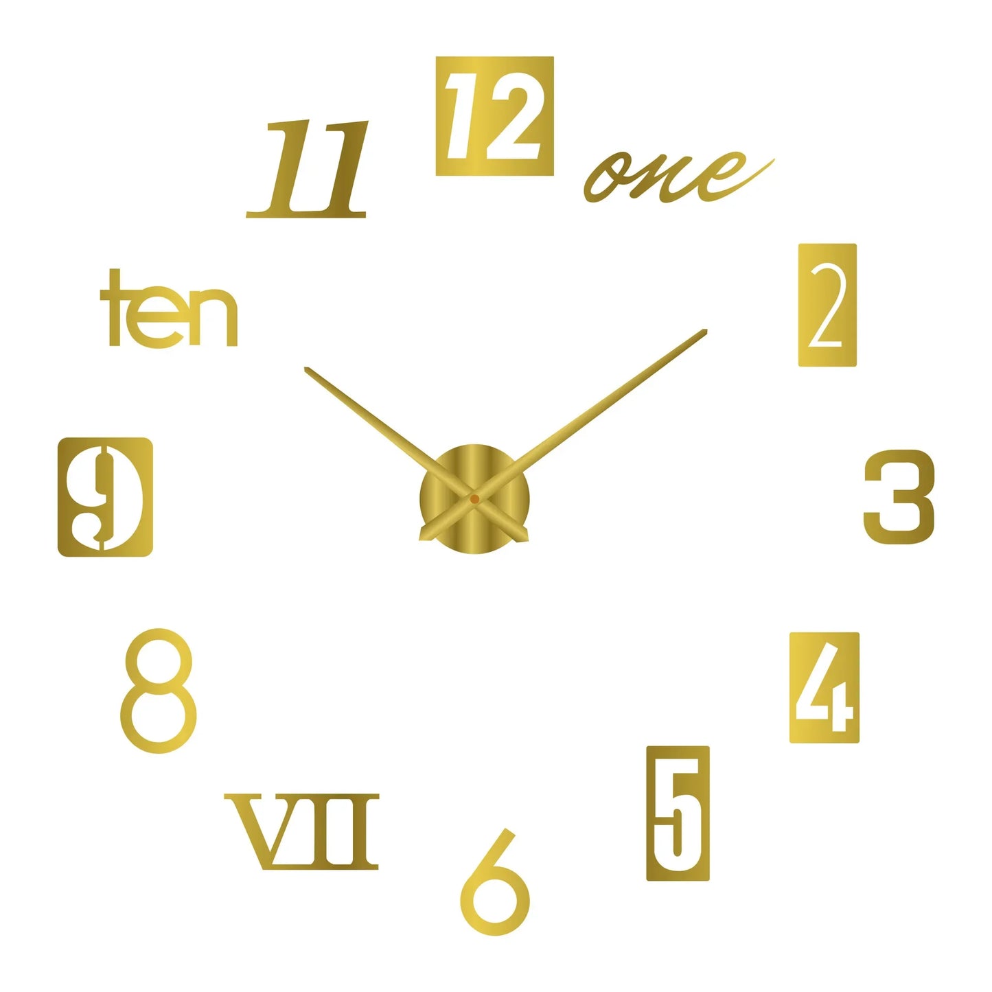 Large 3D Wall Clock Luminous Classic Wall Clocks