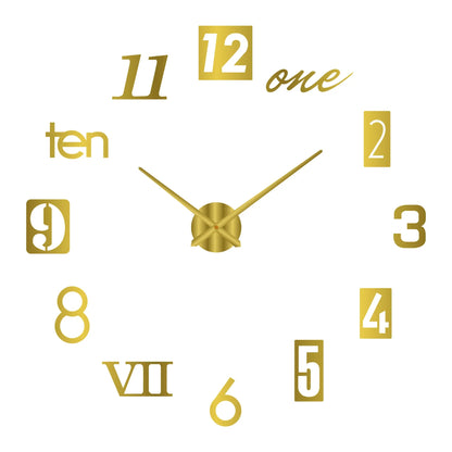 Large 3D Wall Clock Luminous Classic Wall Clocks