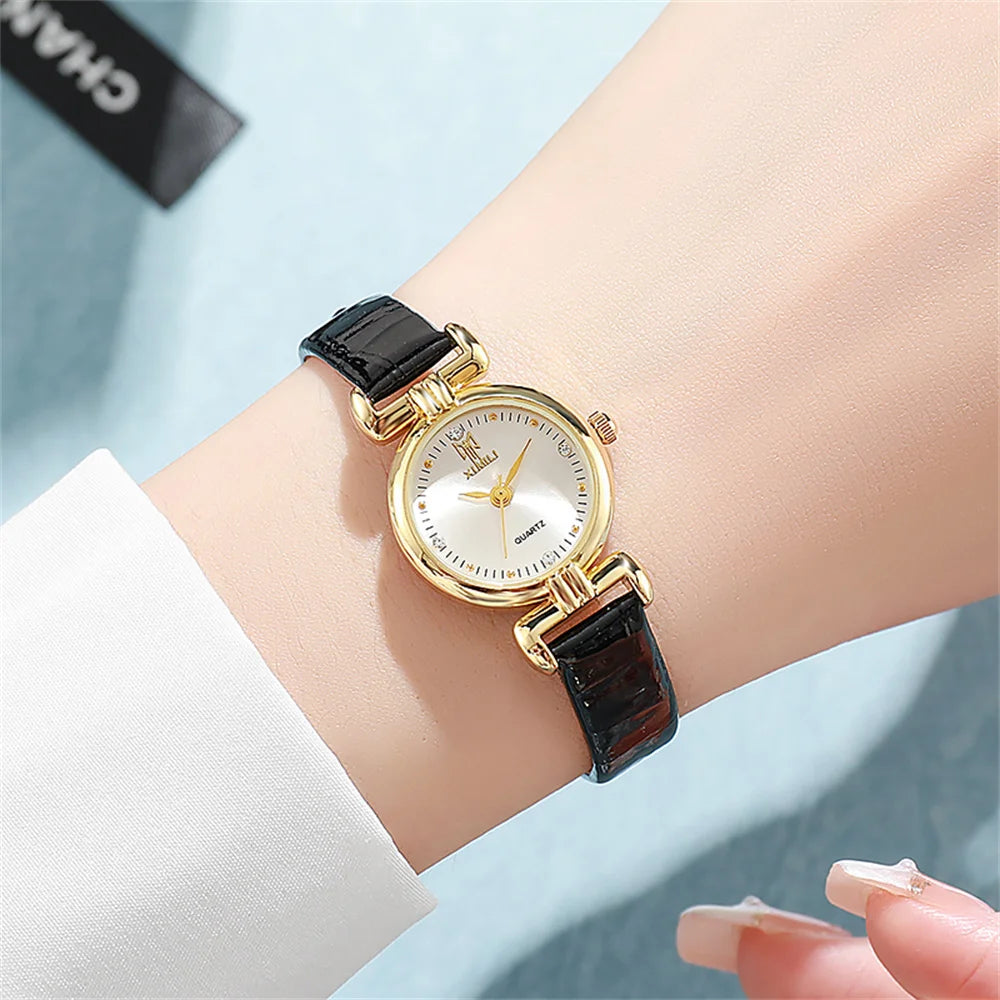 Small Simple Diamonds Quartz Wristwatch