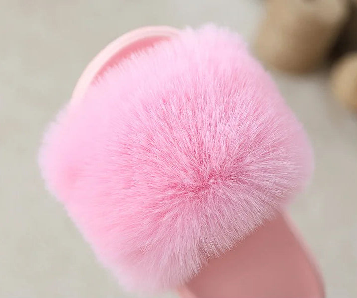 Warm Home Classic Versatile Soft Bottom Causal Fur Slippers