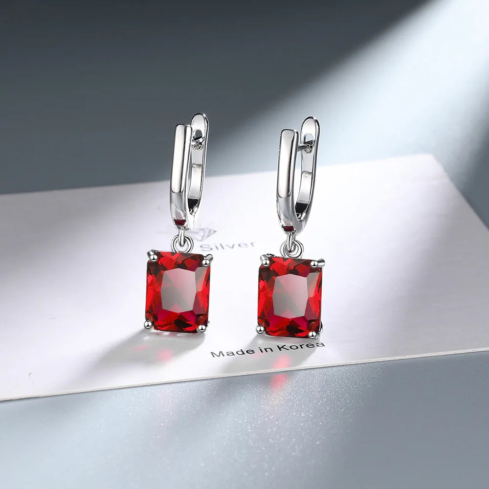 925 Sterling Silver Multiple zircon Earring
