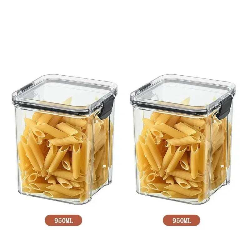 2/4PCS Sealed Jars Sets Stackable Grain Storage