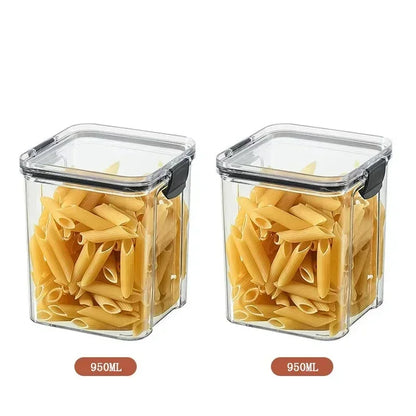2/4PCS Sealed Jars Sets Stackable Grain Storage