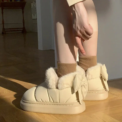 Cute Warm Ankle Waterproof Snow Boots
