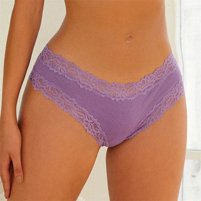 Perspective Lace Panties Sexy Low Rise Brazilian G-String Lingerie