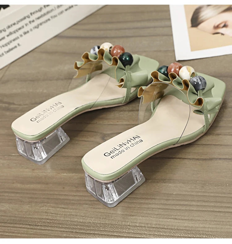 Transparent Crystal Elegant  Slipper