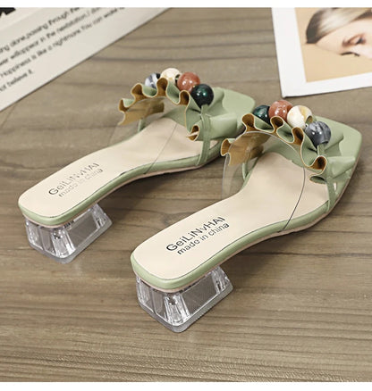 Transparent Crystal Elegant  Slipper