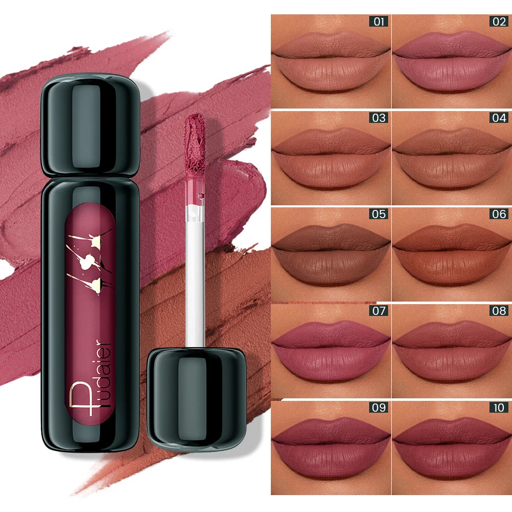 9 Colors Matte Lip Mousse Highly Pigmented Velvet Finish