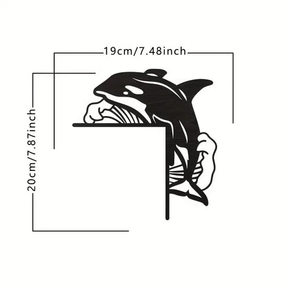1pc Modern Metal Toilet Door Sign
