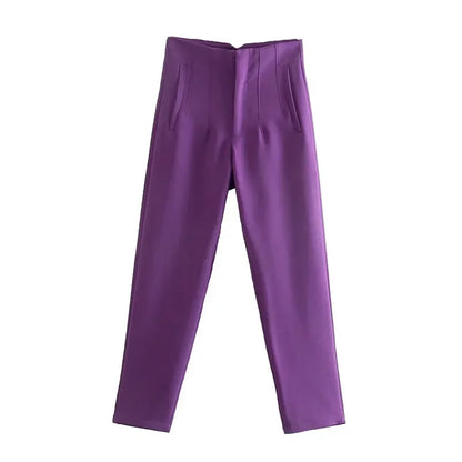 Office Wear High waist Formal Pants