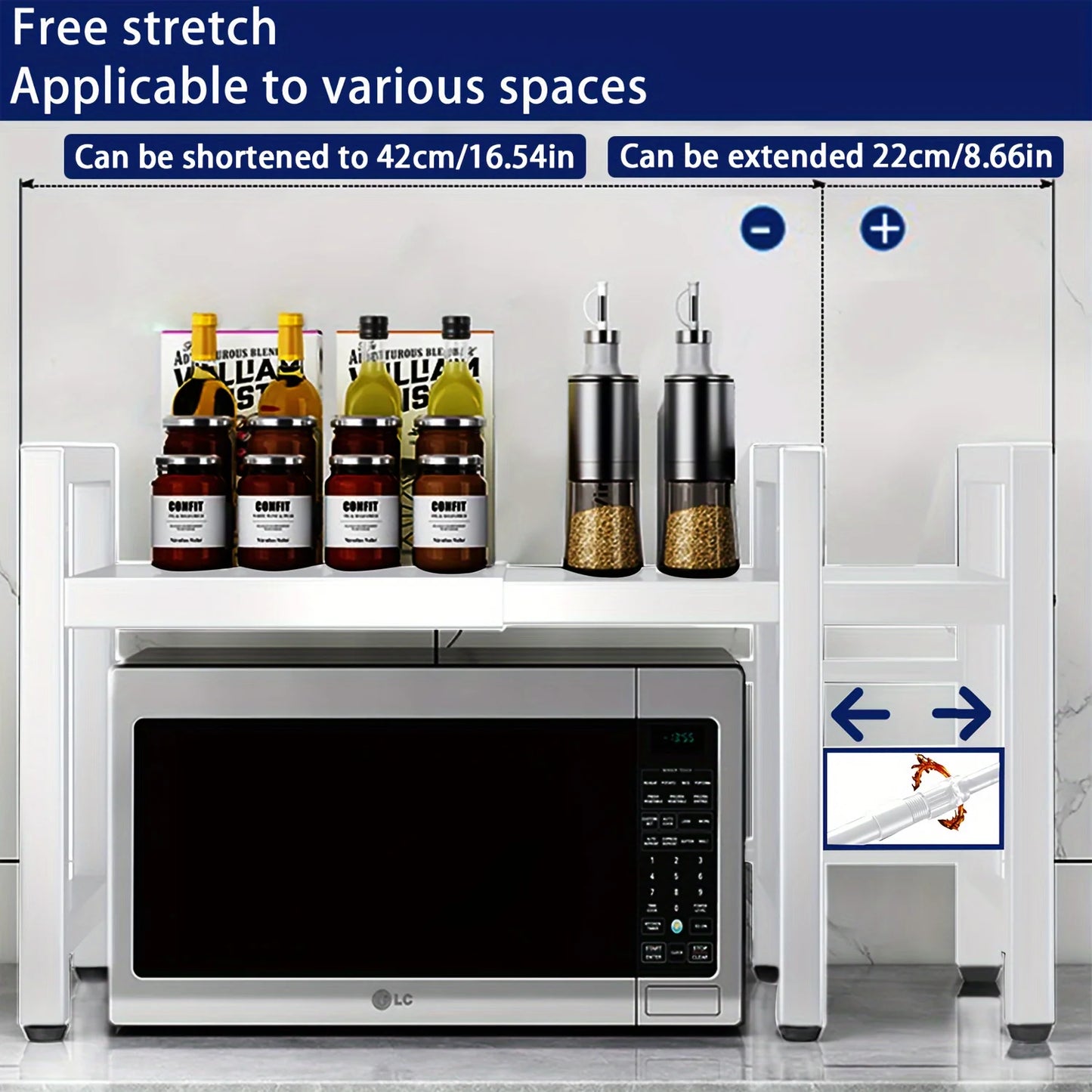 Expandable Microwave Shelf Microwave Holder