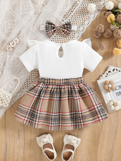 Baby Girl Cute Ruffle Lace Large Bow Dress