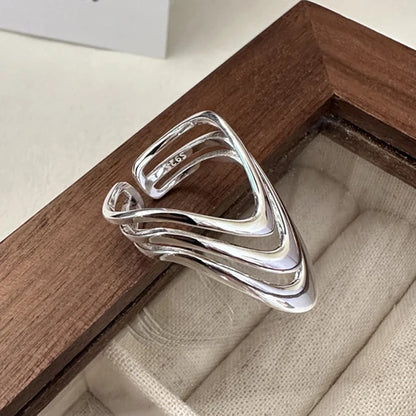 DANA 925 Sterling Silver Arched Wide Ring