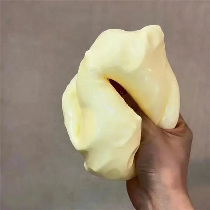 Genuine Vaseline Filled Giant Cheese Squishy Toy 1/3Pcs Soft Squeeze Stress Relief