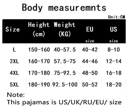 Extra Large Size Striped Student Lingerie Pyjamas Set