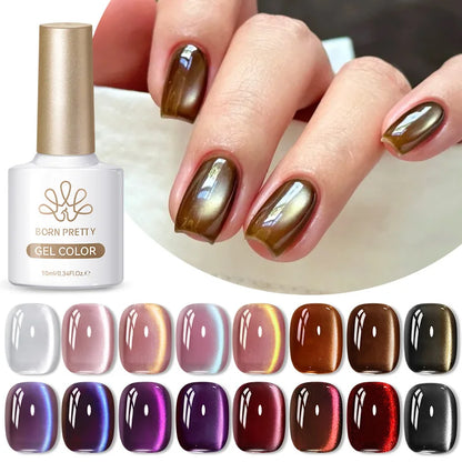 10ml Brown Purple Black Red Cat Magnetic Gel Polish Manicure Soak Off