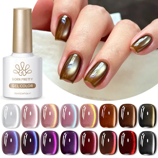 10ml Brown Purple Black Red Cat Magnetic Gel Polish Manicure Soak Off
