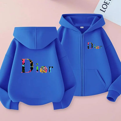 Letter 3-12Yrs Long-sleeved Top Casual Hoodie
