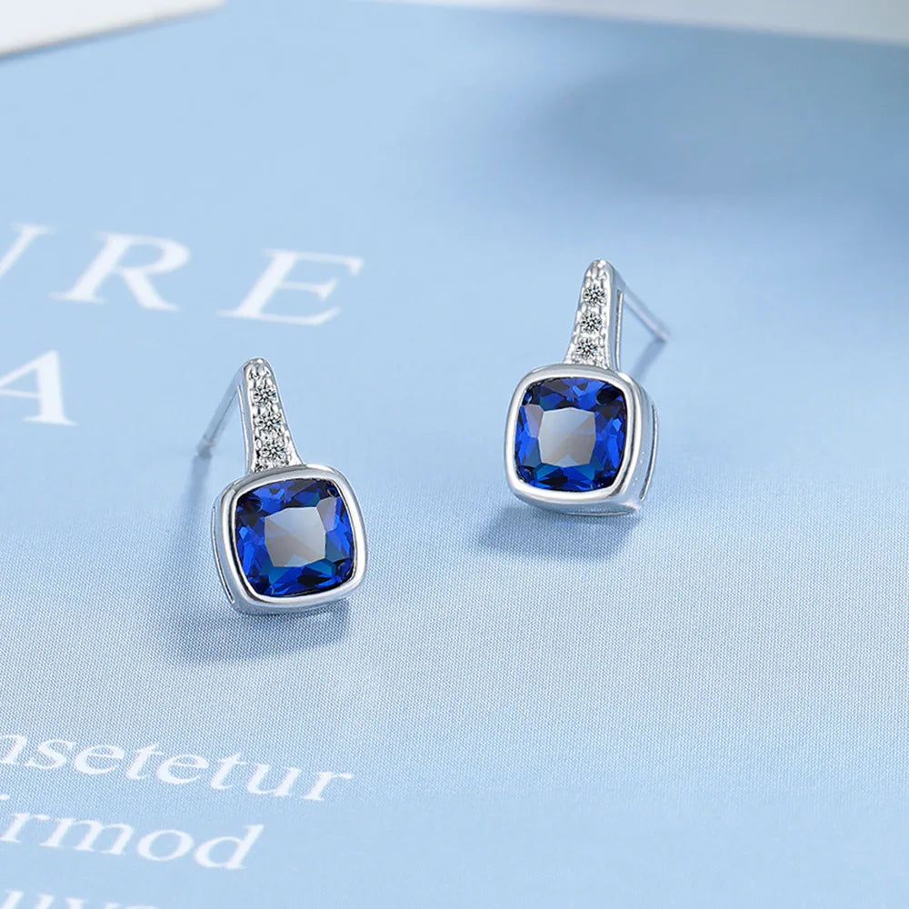 925 Sterling Silver Multiple zircon Earring