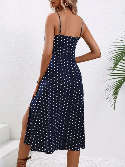 Floral Print Spaghetti Straps Boho Dress