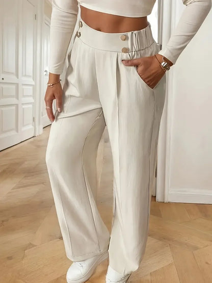 High Waist Wide Leg Pants