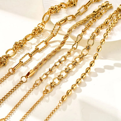 DANA Chunky Gold Plated Bracelets