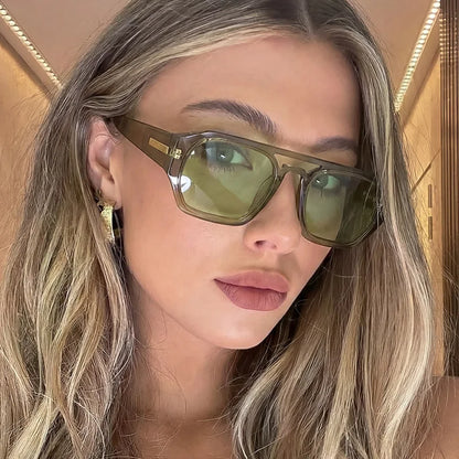 Vintage Punk Square Frame Sunglasses