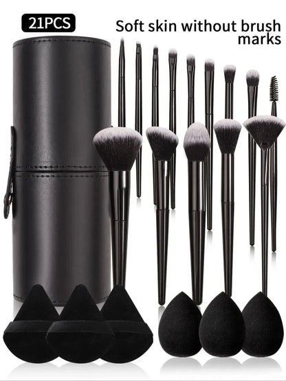 3~21pcs Fashion Makeup Brush Soft  Set
