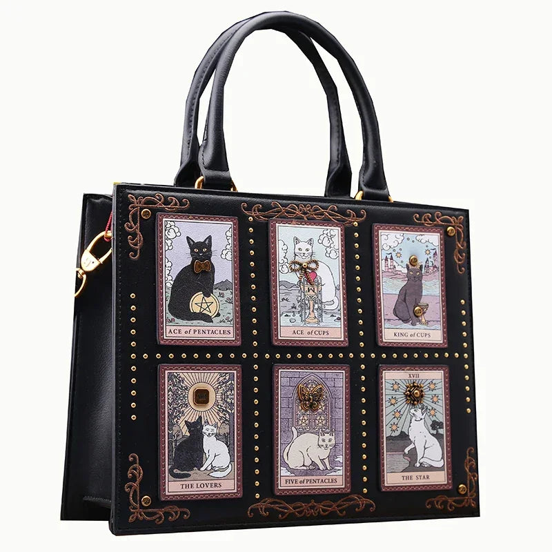 Luxury Cat Printing Large Capacity Bags