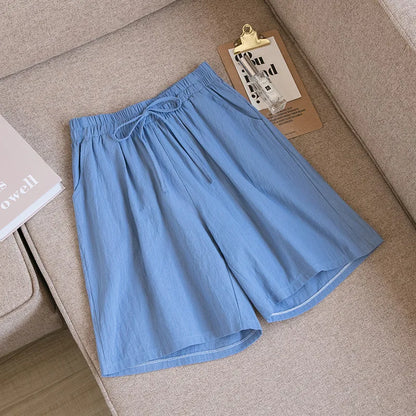 Casual Cotton High Waisted Pants