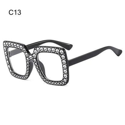 Square Glitter Children Diamond Sunglasses