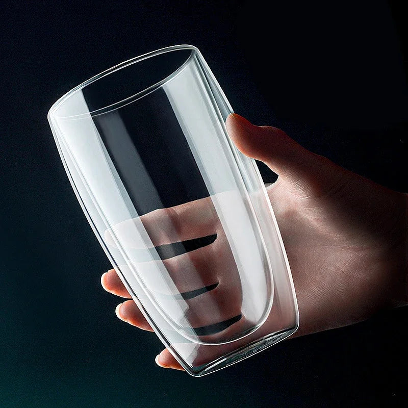 Transparent Glass Coffee Cup Mug