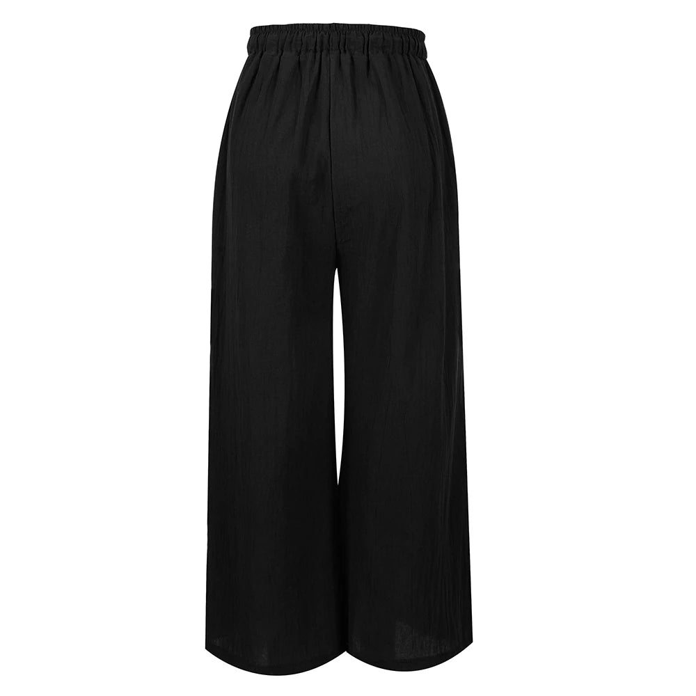 Wide Leg Korean Trousers