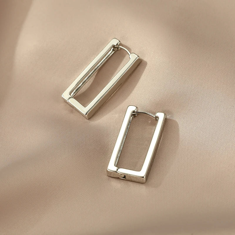 DANA Metal Square Geometric Earrings