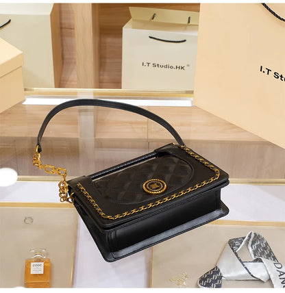 genuine leather underarm bag