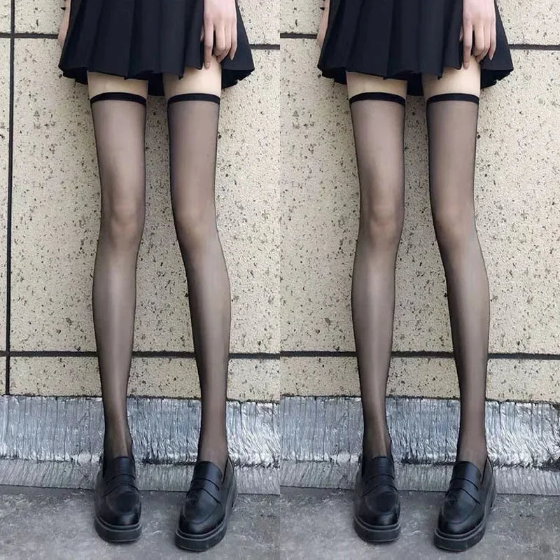 Thin Lace Transparent  High Long Socks