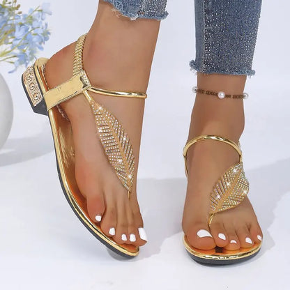 Rhinestone Comfortable Casual Lightweight Slippers